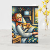 Voel je beter | Zorg goed voor jezelf Kaart (Gele Bloem)