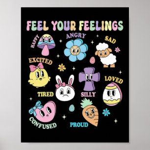 Voel je gevoelens Geestelijke Gezondheid Esthetisc Poster