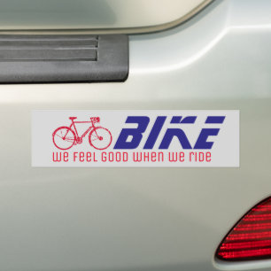 Voel je goed als we rijden / fietsen bumpersticker
