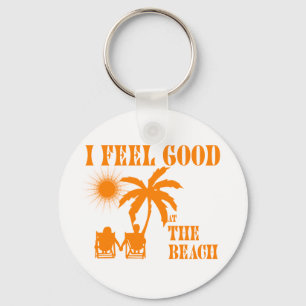 Voel je goed op het strand sleutelhanger