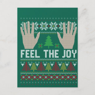 Voel je het grappige, Ugly Holiday-ontwerp Briefkaart