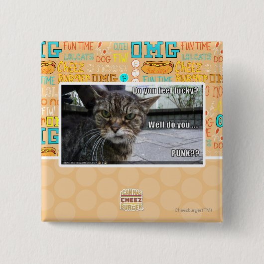 Voel je je gelukkig? vierkante button 5,1 cm (Voorkant)