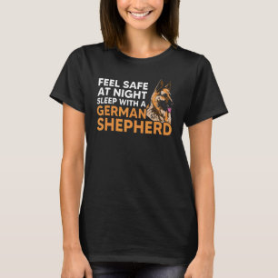 Voel je 's nachts veilig met de Duitse herderhond T-shirt