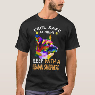 Voel je 's nachts veilig met een Duitse herder T-shirt