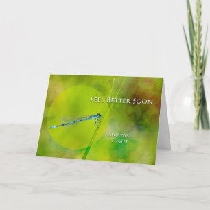 Voel je snel beter en neem de vlucht, Damselfly Kaart