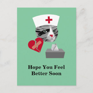 Voel je snel beter in de zure kat briefkaart