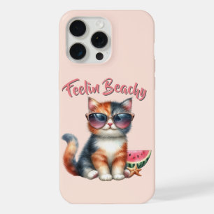 Voel je strandkat perfecte Vibes iPhone 15 Pro Max Hoesje