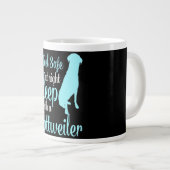 Voel je veilig in de nachtslaap met een rottweiler extra grote beker (Voorkant rechts)