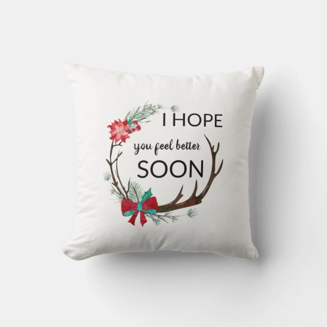 voel me goed Thorw kussen (Voorkant)