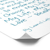 Voel me mijn schoonheidskankergedicht poster (Hoek)