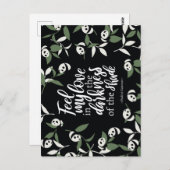 Voel mijn liefde in de duisternis van de schaduw B Briefkaart (Voorkant / Achterkant)