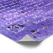 Voel mijn Poster voor mooie kankergedicht (Hoek)