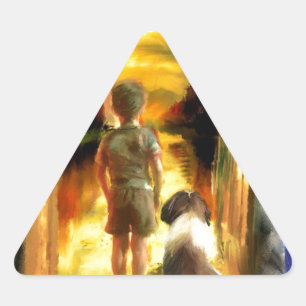 voel onze weg door_PAinting.jpg Driehoek Sticker