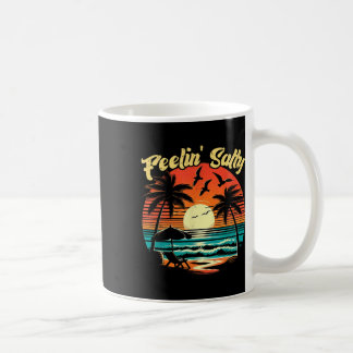 Voel Zout Strand Zomer Vakantie Vintage 70s Retro Koffiemok