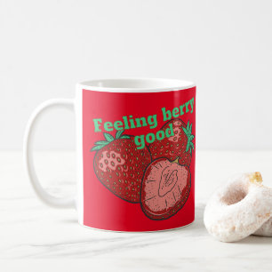 VOELEN BERRY GOOD grappige aardbeivruchten Koffiemok