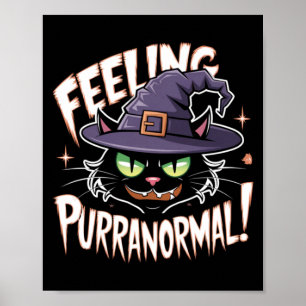 Voelend Purranormale Heks Zwarte Kat Liefhebber Poster