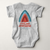 Voeling met Jawsome Shark Funny Summer Puns Baby B