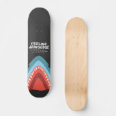 Voeling met Jawsome Shark Funny Summer Puns Beach Skateboard (Voorkant)