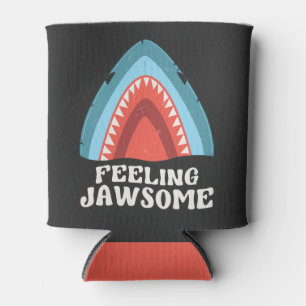 Voeling met Jawsome Shark Funny Summer Puns Blikjeskoeler