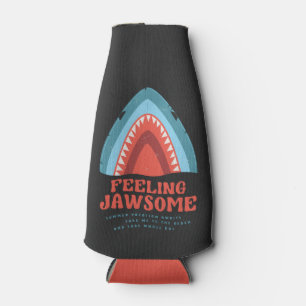 Voeling met Jawsome Shark Funny Summer Puns Flesjeskoeler