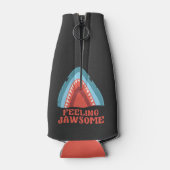 Voeling met Jawsome Shark Funny Summer Puns Flesjeskoeler (Achterkant)