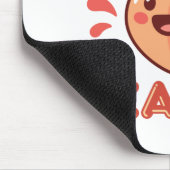 Voeling van Perachy Peach Fruit Happy Kawaii Muismat (Hoek)