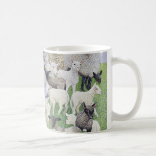 Voeling van schapen koffiemok