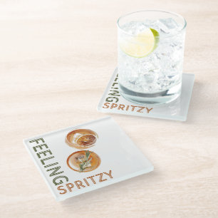 Voeling van Spritzy Oranje Cocktail Glazen Onderzetter