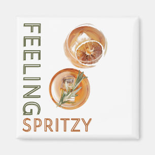 Voeling van Spritzy Oranje Cocktail Magneet