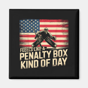 Voelt als een penalty box soort dag Funny Hockey Magneet