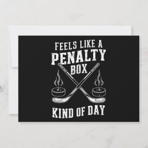 Voelt als een penalty box soort dag hockey kaart