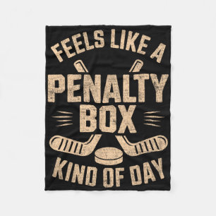 Voelt als een penalty box soort van dag Funny Hock Fleece Deken