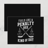 Voelt als een penaltybox soort dag hockey briefkaart (Voorkant / Achterkant)