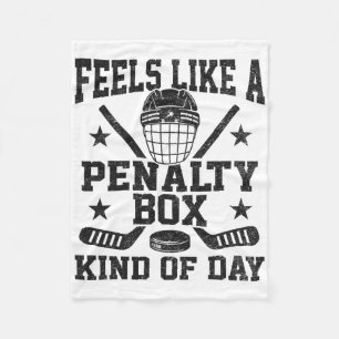 Voelt als een strafbank soort dag Funny Hockey Fleece Deken