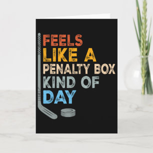 Voelt als een strafbank soort dag Funny Hockey Kaart