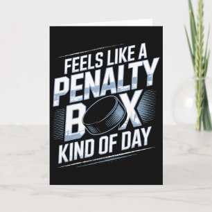 Voelt als een strafbank soort dag Funny Hockey Kaart