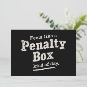 Voelt als een strafhok dag hockeyspeler kaart