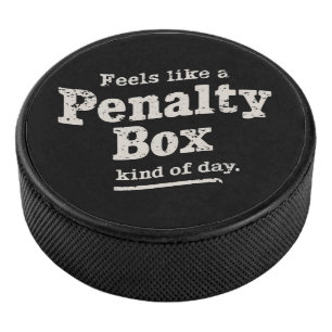 Voelt als een strafhok dag ijshockeyspeler hockey puck