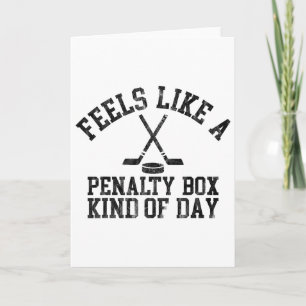 Voelt als een strafhokje soort dag Funny IJshockey Kaart