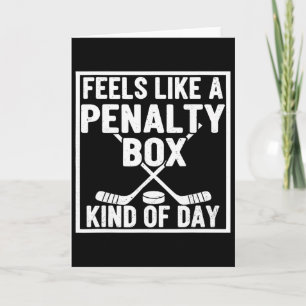 Voelt als een strafhokje soort dag ijshockeyspeler kaart