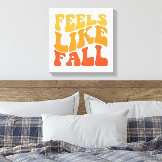 Voelt als Herfst Canvas Afdruk (Insitu (Slaapkamer))