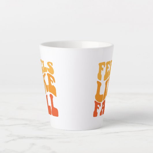 Voelt als Herfst Latte Mok (Voorkant)