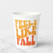 Voelt als Herfst Papieren Bekers (Voorkant)