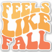 Voelt als Herfst Sticker (Voorkant)