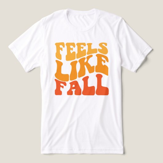 Voelt als Herfst Tri-Blend Shirt (Design voorkant)
