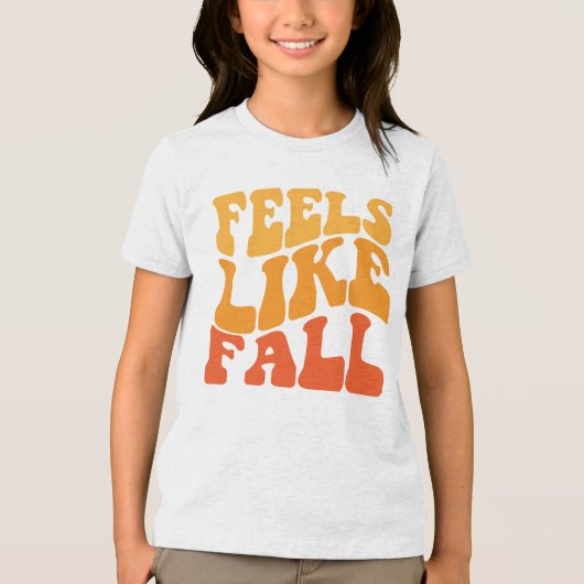 Voelt als Herfst Tri-Blend Shirt (Voorkant)