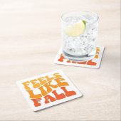 Voelt als Herfst Vierkante Kartonnen Onderzetter (Insitu)