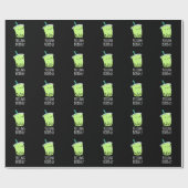 Voelt Bobb-ly Grappig Boba Thee Stomme Donkere BG Cadeaupapier (Vlak)