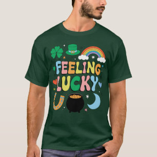 Voelt zich Lucky St Patricks Day Charme Ierse Sham T-shirt