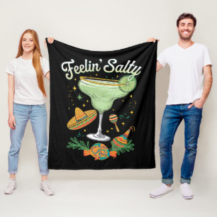 Voelt Zoute Margarita Grappig Cinco De Mayo Fleece Deken